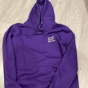 Peace Collective “Mental Health Matters” purple hoodie